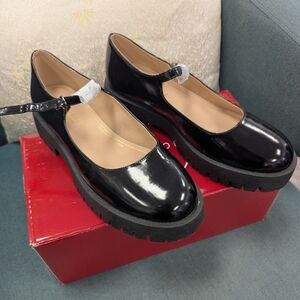 Black Patent Leather Mary Jane Shoes From Journee Size 10m